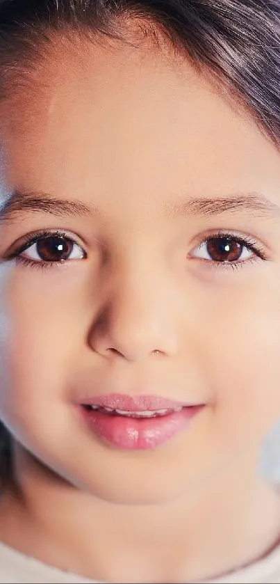 Portrait of a child with soft background.