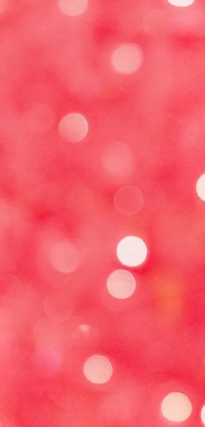 Coral pink bokeh wallpaper with soft, elegant background.