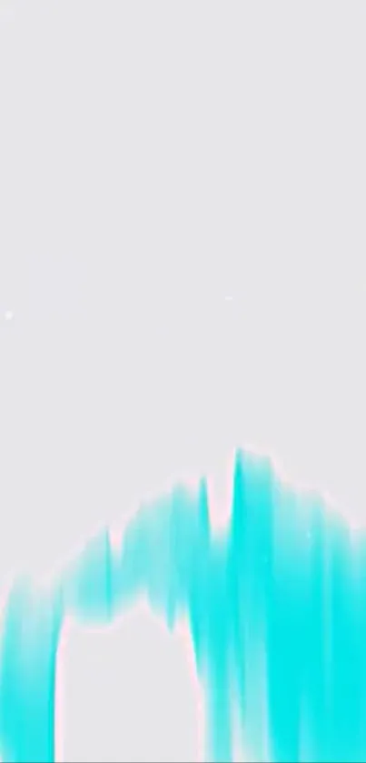 Cyan gradient mobile wallpaper with a minimalist design.