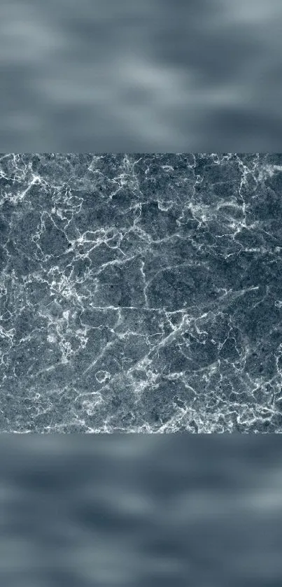 Dark marble texture mobile wallpaper background.