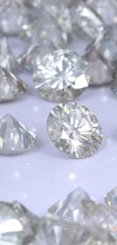 A shimmer of diamonds creating a luxurious wallpaper design.