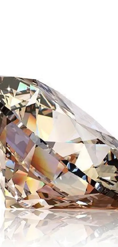 Elegant diamond image for mobile wallpaper with light brown hues.