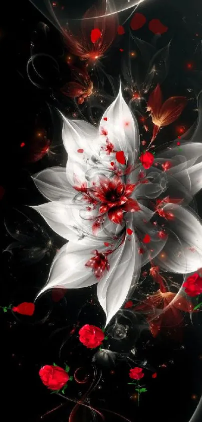 Elegant floral mobile wallpaper with vivid colors.