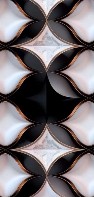 Elegant geometric pattern mobile wallpaper with modern design.
