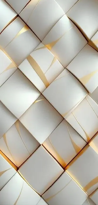 Elegant geometric pattern with subtle gold accents on a textured surface.