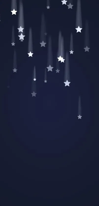 Mobile wallpaper with gold ornaments on a dark blue background.