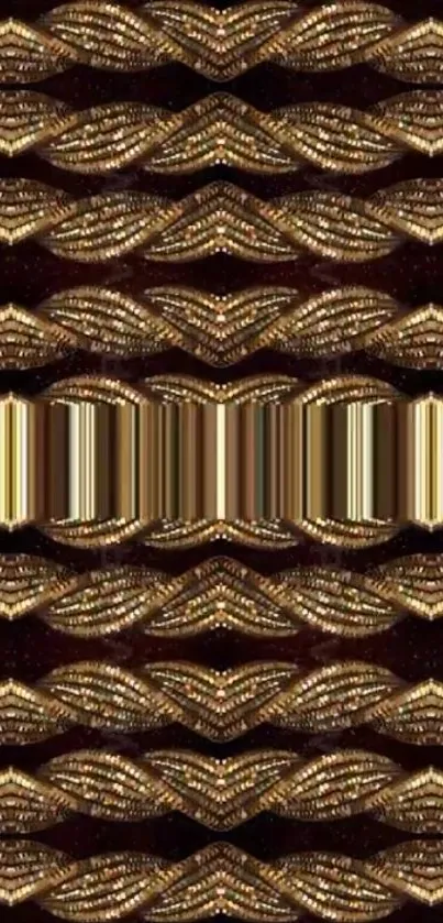 Intricate geometric pattern with golden tones.
