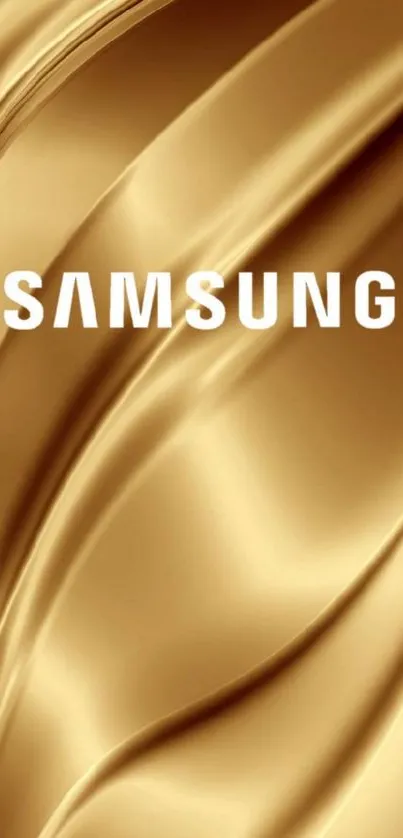 Gold Samsung wallpaper with sleek design.