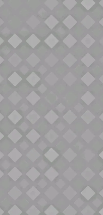 Grey geometric pattern wallpaper with diamonds.