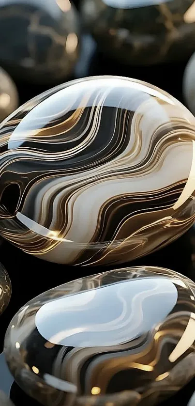 Elegant marble stone design wallpaper with intricate patterns.