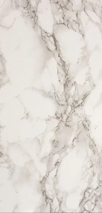 Elegant marble texture mobile wallpaper with natural patterns in white and grey.