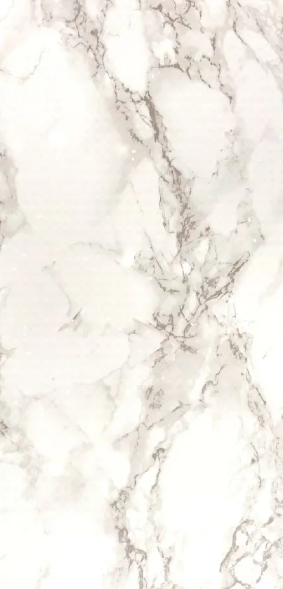 Elegant white marble texture wallpaper for mobile screen.