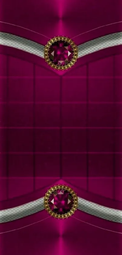 Elegant maroon wallpaper with silver and gold accents for mobile.