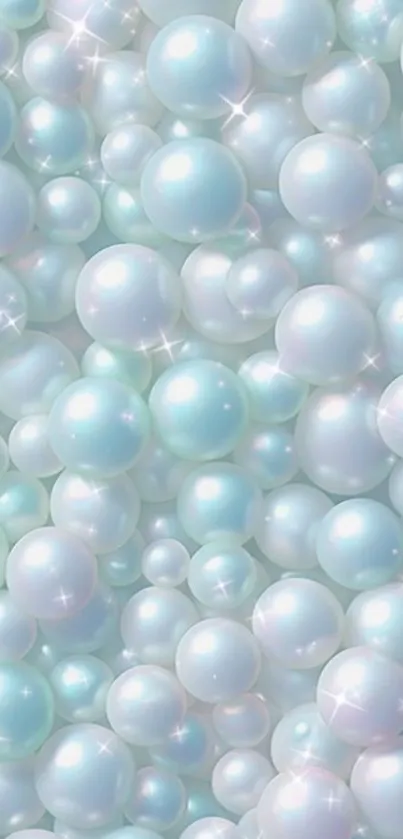 Elegant pearl mobile wallpaper with shimmering pearls.