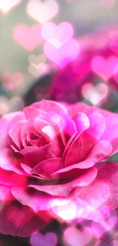 Elegant pink rose with soft petals, perfect for mobile wallpaper.