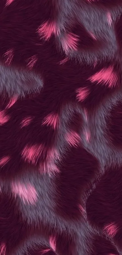 Elegant dark purple fur texture with vibrant pink highlights.