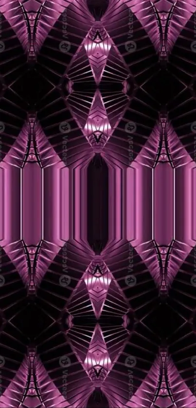 Purple geometric pattern wallpaper for mobile.