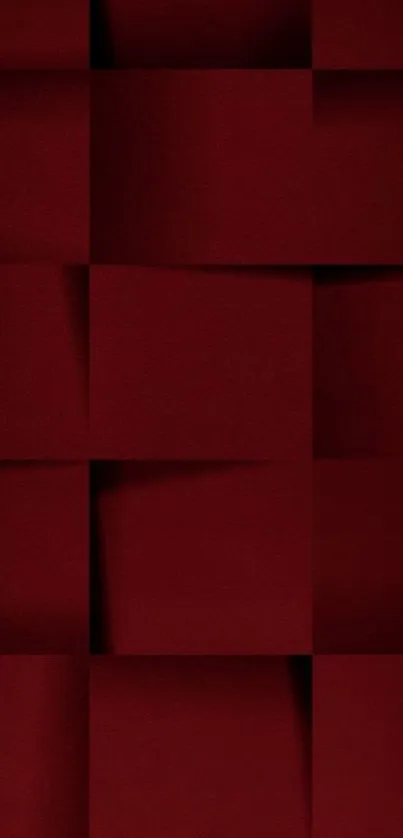 Elegant red abstract wallpaper with geometric texture.