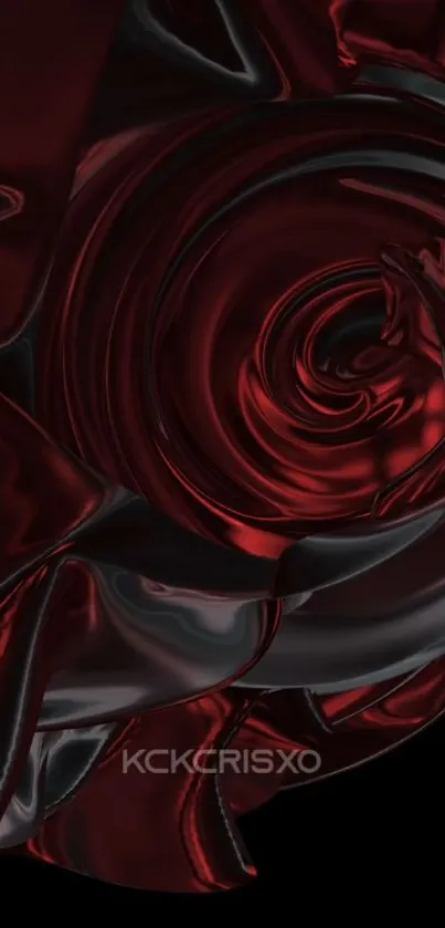 Deep red and black swirling abstract wallpaper for mobile phones.