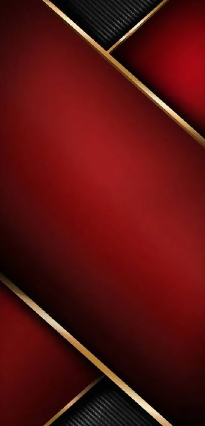 Elegant red and gold mobile wallpaper with sleek design and luxurious feel.