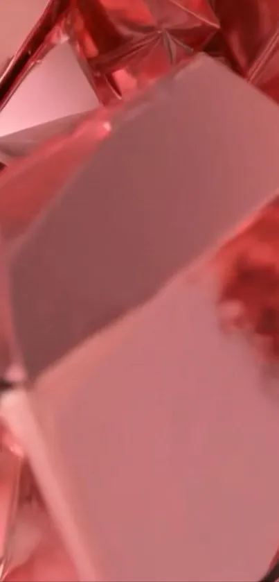 Abstract red crystal design mobile wallpaper.