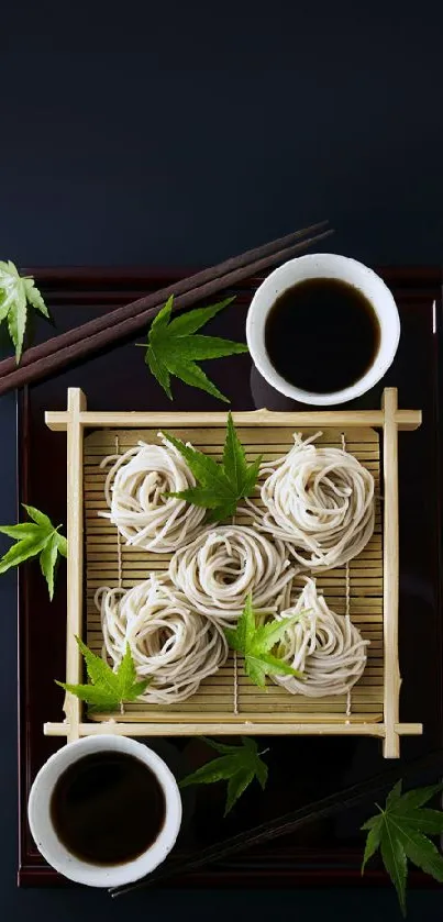 Vibrant Soba Noodles Image Illustration Vibrant Soba Noodles Image Illustration