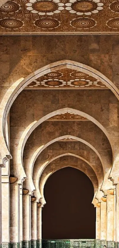 Elegant stone archway with intricate design.