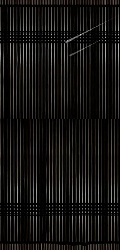 Elegant mobile wallpaper with black and gold striped design.