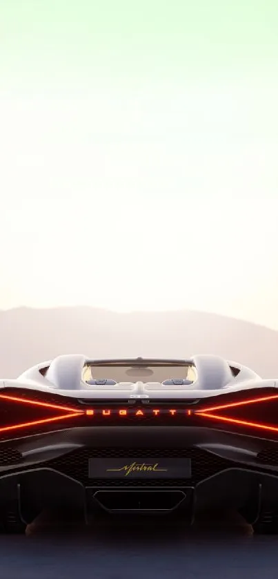 Supercar featured at sunset, showcasing elegance.