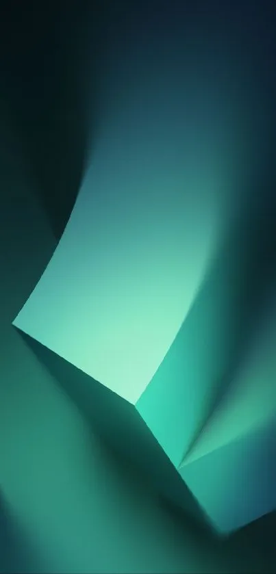 Elegant teal abstract mobile wallpaper with sleek gradient design.