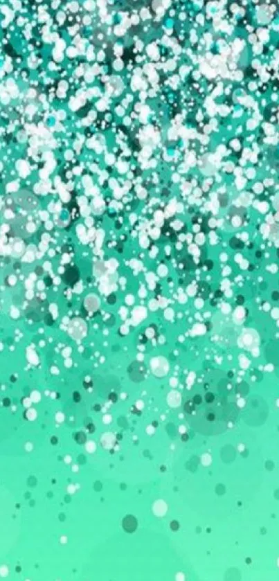 Turquoise bokeh sparkle wallpaper design.