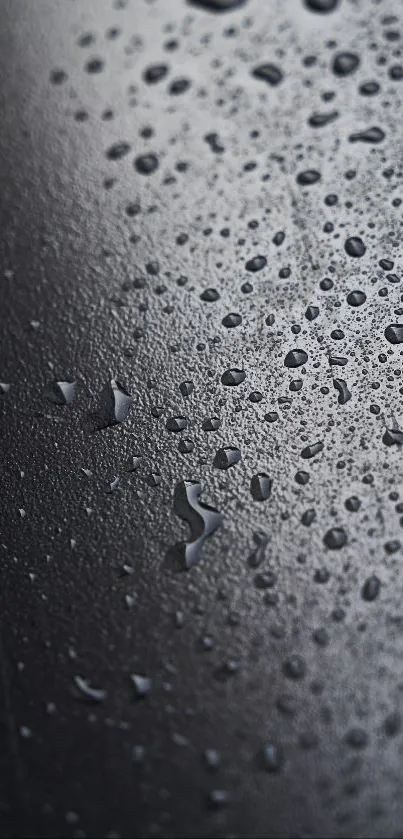 Dark textured wallpaper with water droplets design.