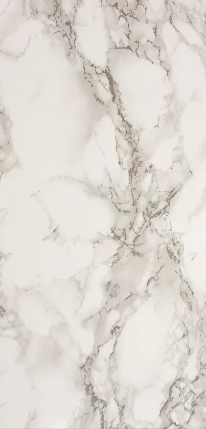 White marble texture mobile wallpaper with light gray tones.