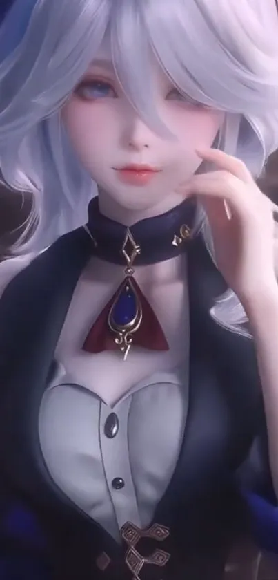 Fantasy anime character with captivating design.