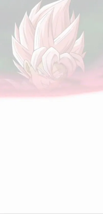 Epic anime character with spiky pink hair over white background.