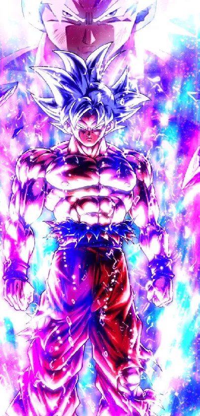 Anime hero with electric aura wallpaper.