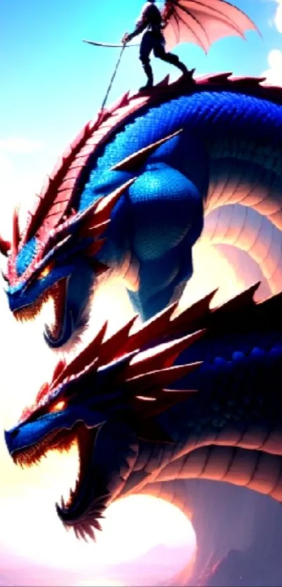 Epic dragon artwork with vibrant colors.