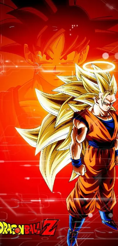 Vibrant Dragon Ball Z wallpaper featuring Goku.