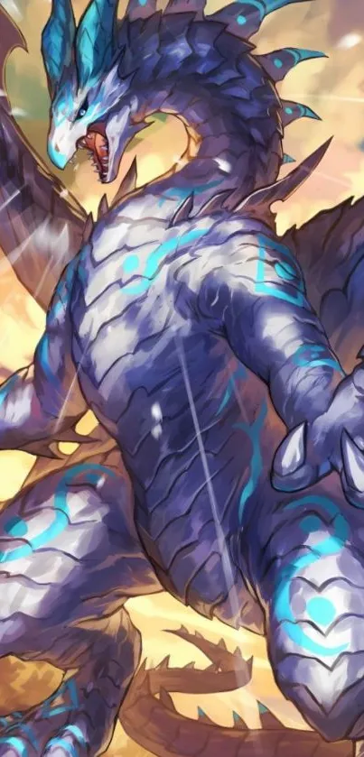 Epic dragon fantasy art with vibrant design.