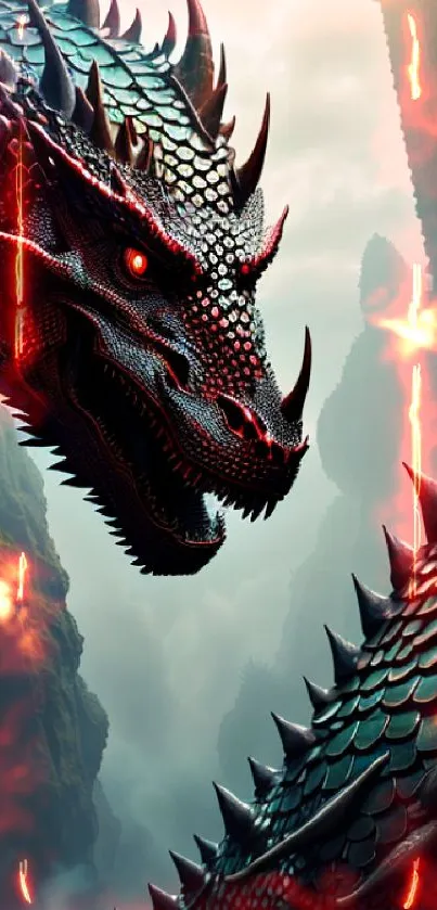 Epic dragon fantasy wallpaper with stunning detail.