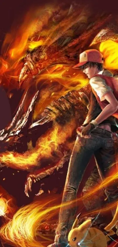 Epic Pokémon battle featuring Blastoise and Charizard on a mobile wallpaper.