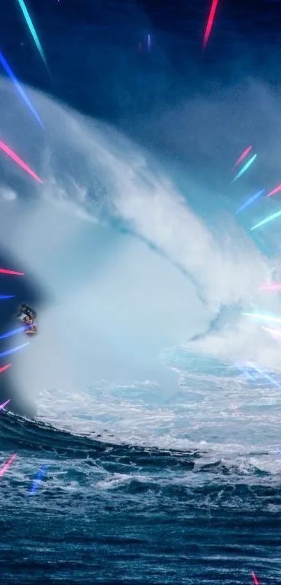 Epic Ocean Wave Surfing Wallpaper - free download
