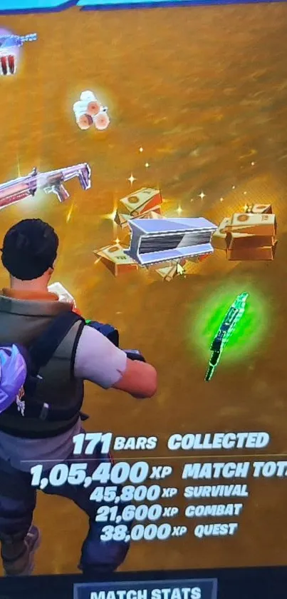 Epic Victory Royale screenshot on gaming screen.