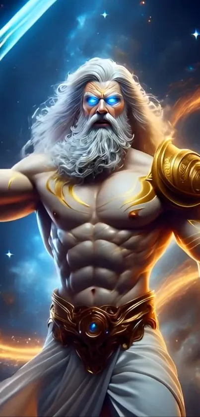 Epic Zeus fantasy art with striking lightning and powerful imagery.