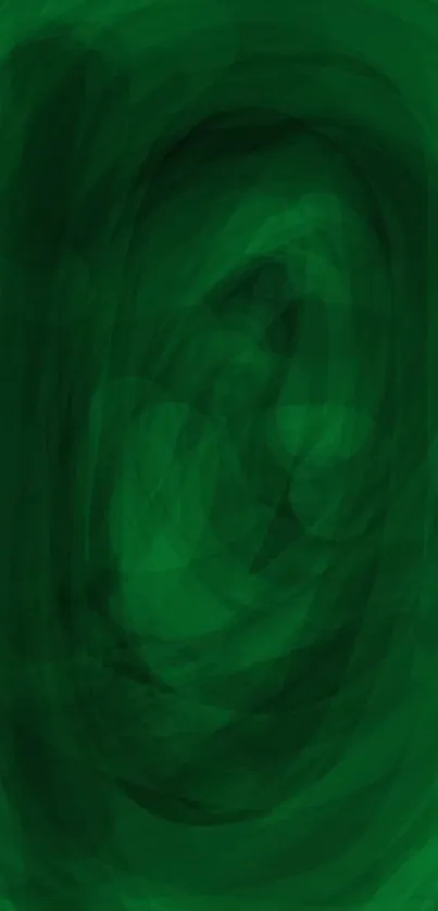 Mobile wallpaper with green swirl and galaxy background.