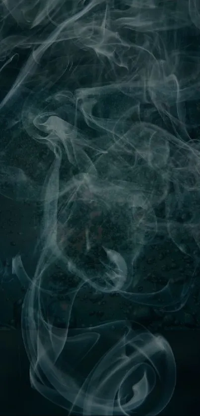 Ethereal smoke pattern on dark background wallpaper.