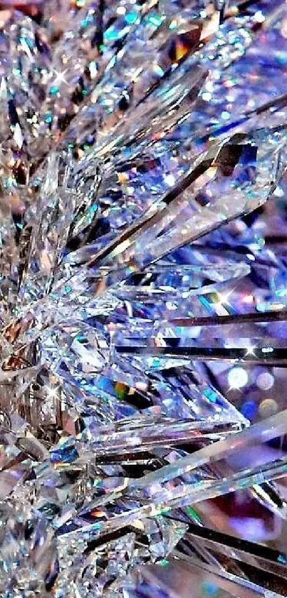 Intricate crystal shards with dazzling refractions.