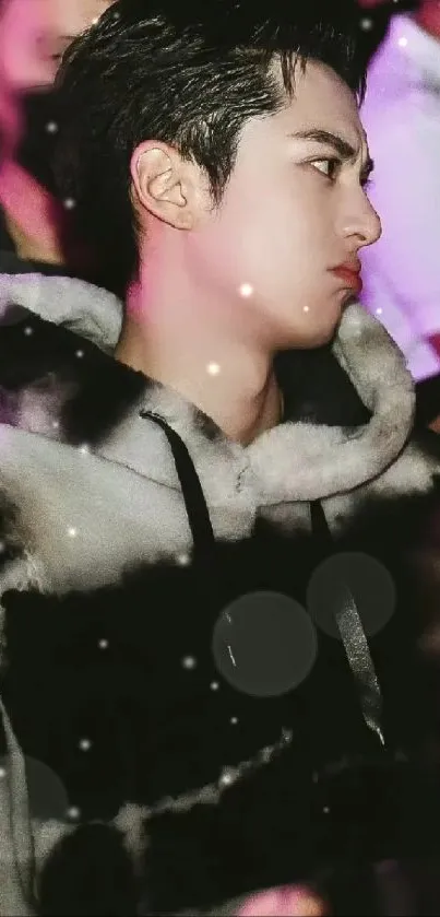 Eyelash Flash Photography Pink Live Wallpaper