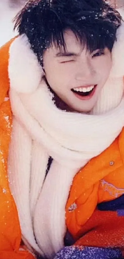 Facial Expression Winter Happiness Live Wallpaper