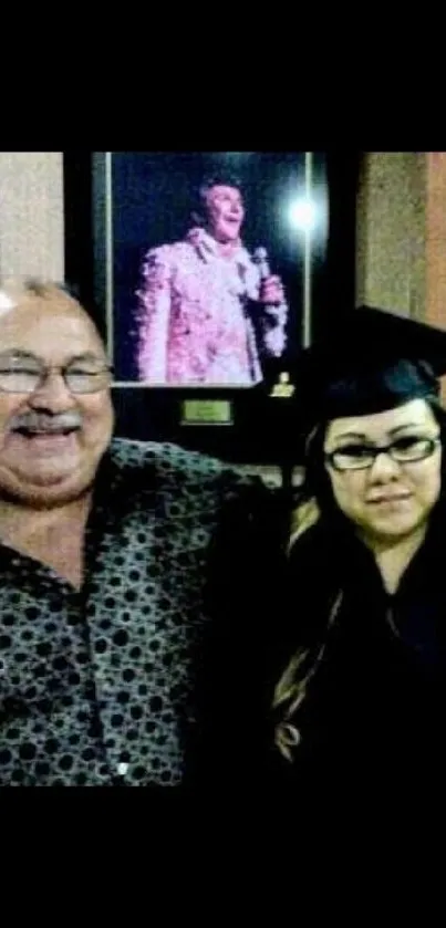 Family celebrating graduation with smiles and pride.